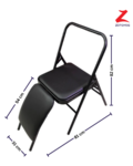 Yoga chair with lumbar support