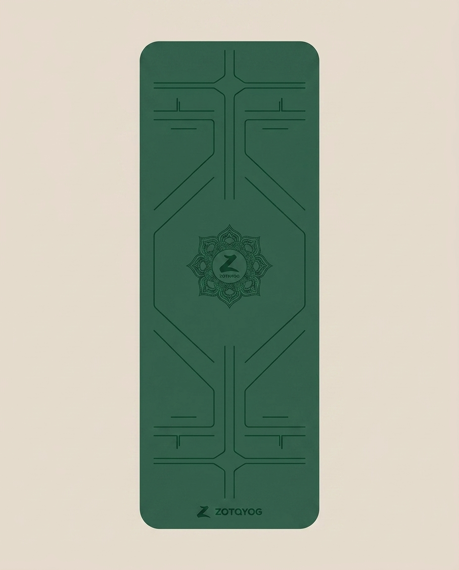 Bottle green Alignment tpe mat