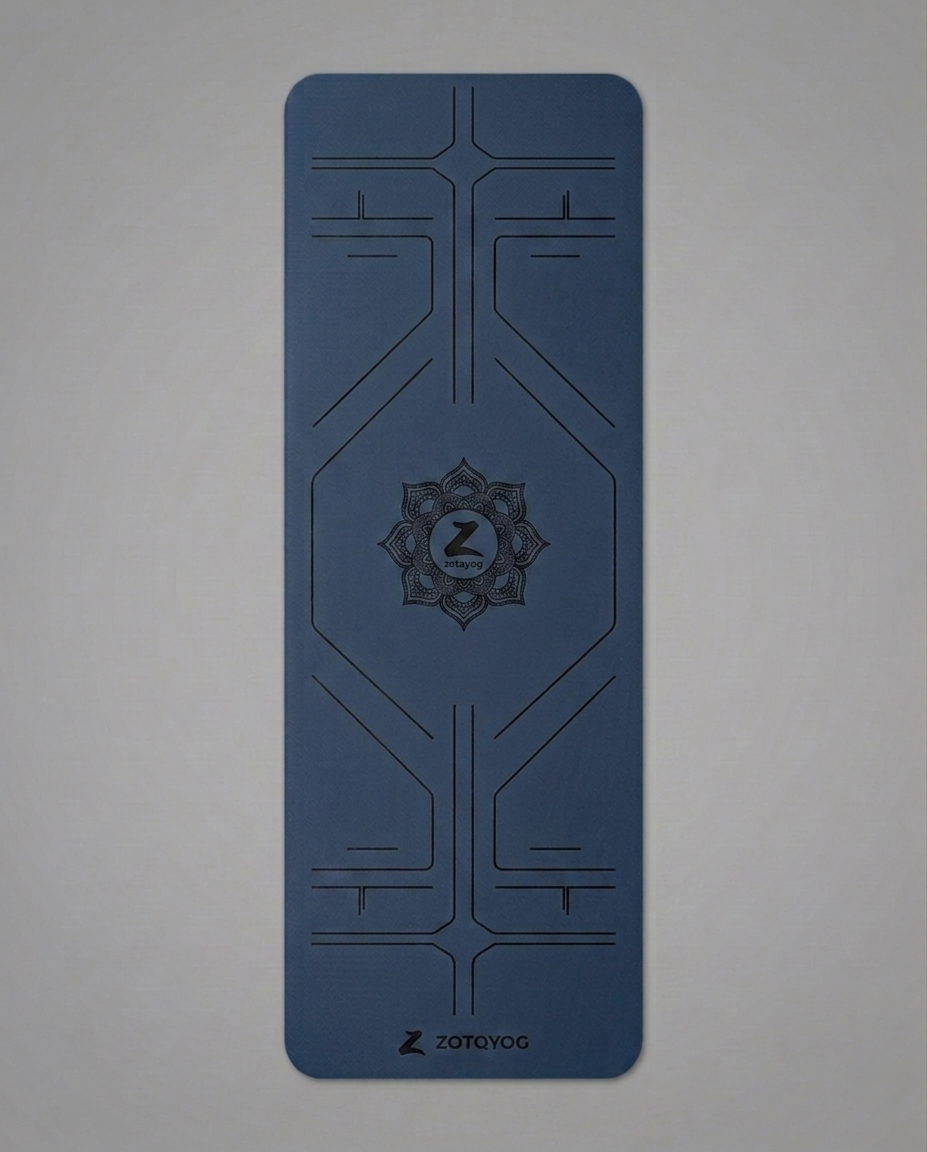 Dark blue Alignment TPE mat