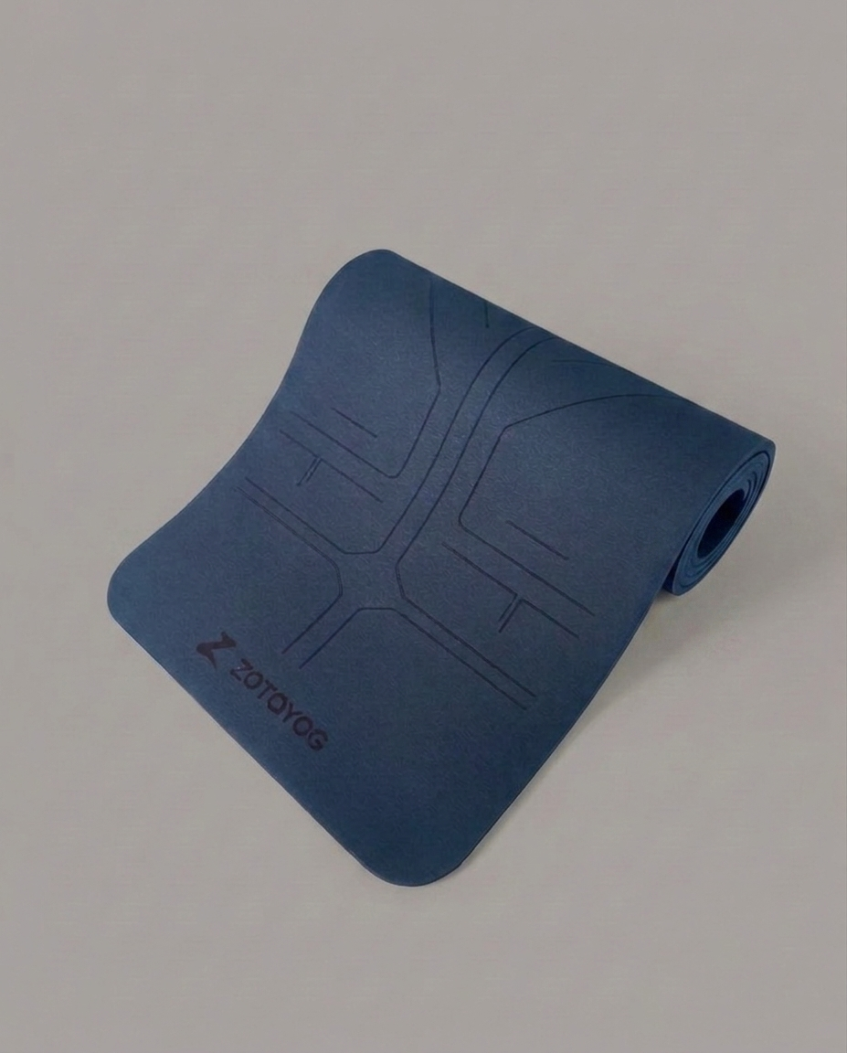 Dark blue Alignment tpe mat(2)